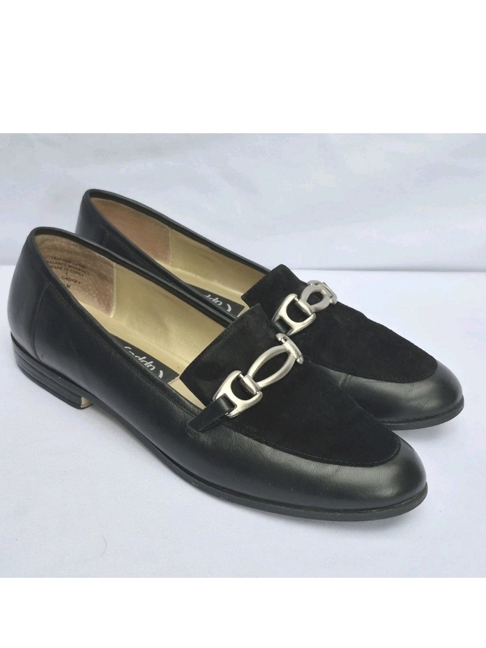 PAPPAGALLO Women’s Black Loafers Slip On Shoes Size 6.5M
